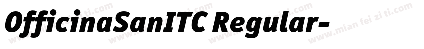 OfficinaSanITC Regular字体转换